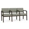 Lesro Lenox 3 Seat Tandem Seating W/ Arms, 65 in W 26 in L 31.5 in H LW3103 - alternate 1